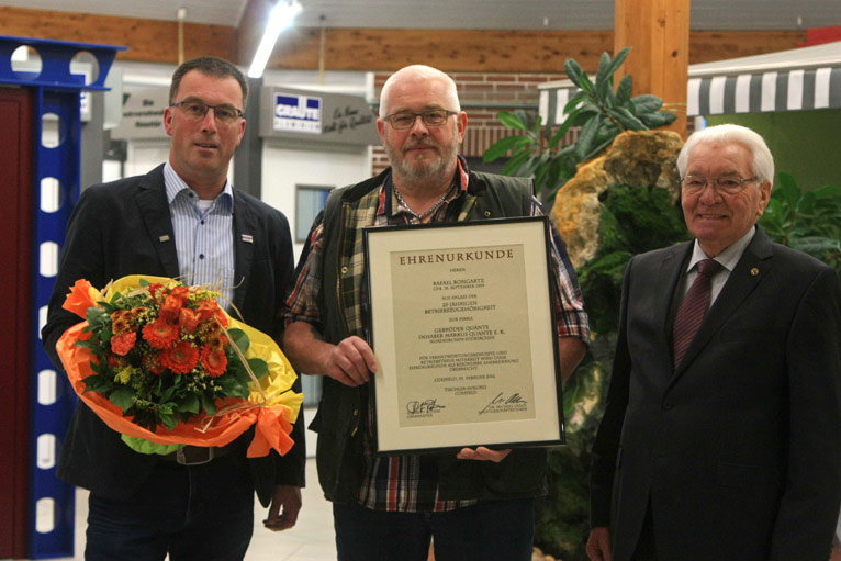 25 Jahre bei Gebrüder Quante Südkirchen