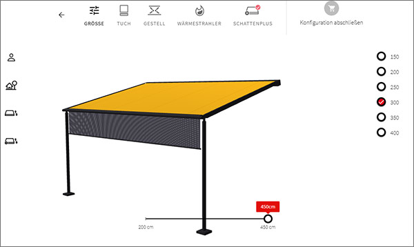 Gebrueder Quante Suedkirchen - markilux Markisen-Konfigurator